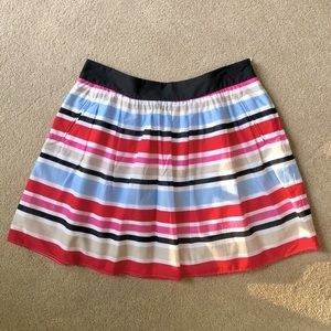 Cynthia Rowley Multicolored Striped Skirt Preppy Resortwear